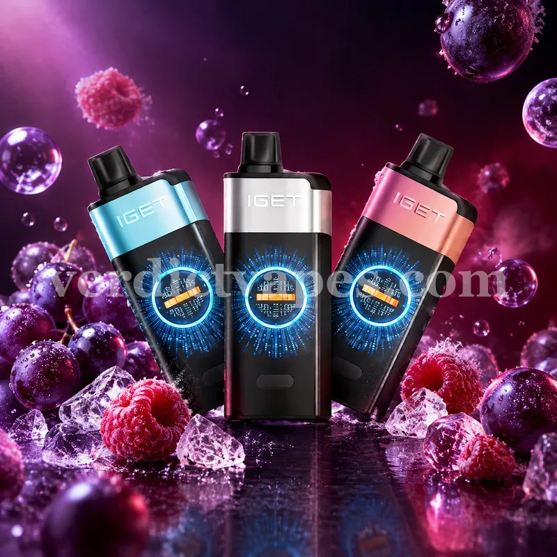 IGET One Raspberry Grape Ice flavour
